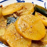 昆布が効いてる！サバの水煮缶と大根の煮物